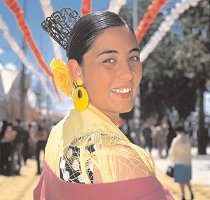 Colourful local costumes