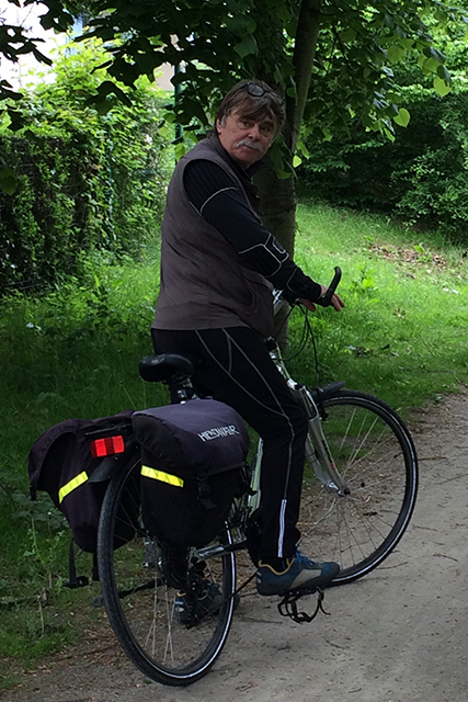 Brittany rep on bike