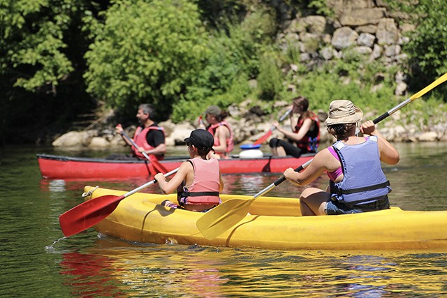 Balade en canoë sur la Dordogne