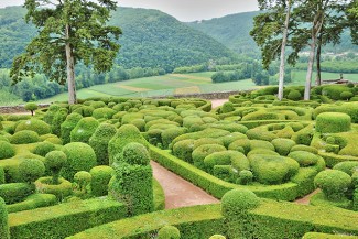 France, the picturesque garden of Marqueyssac in Dordogne