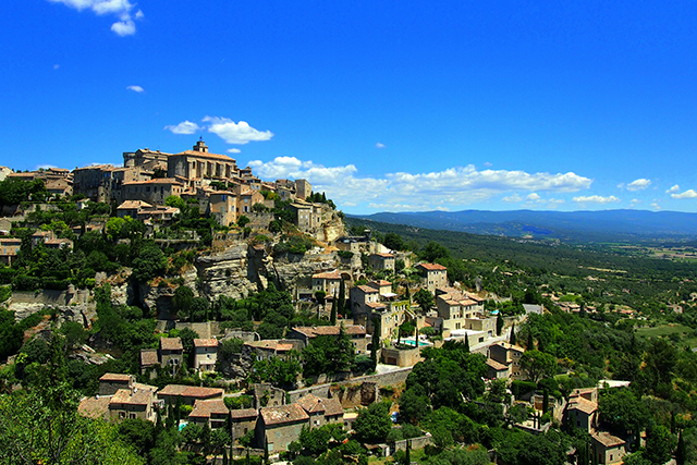The perched village of Gordes. 