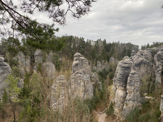 Prachovské Skály Rock Park, Czechia. Sandstone Rocks.
