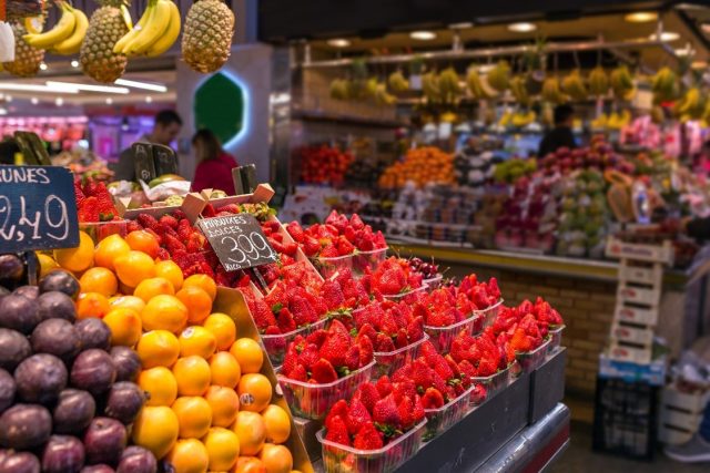 Local food produce market in Spain
Fruit and Vegetables