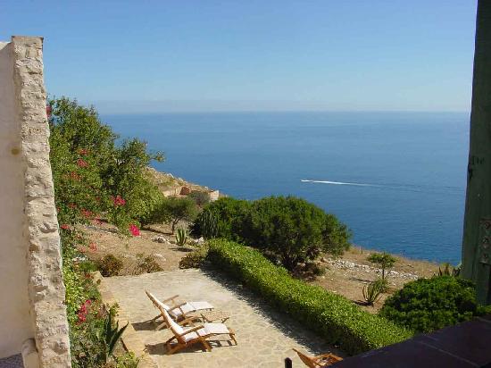 Sea views from the Baglio La Luna, Sicily