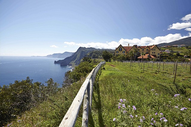 View of the Quinta do Furao on the Madeira coast