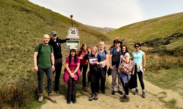 Headwater Team on the Kinder Walk