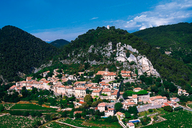 The mountain-side village of Séguret. 