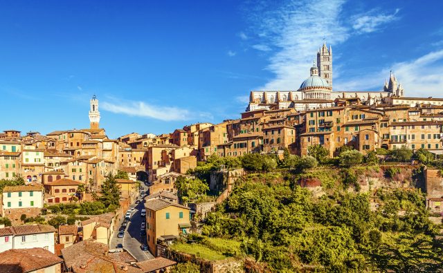 The beautiful city of Siena