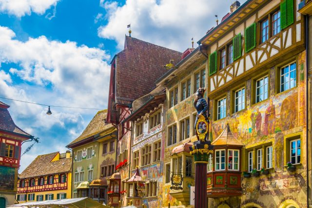 Colorful houses in Stein am Rhein